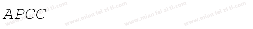 APCCourier BoldOblique Regular字体转换